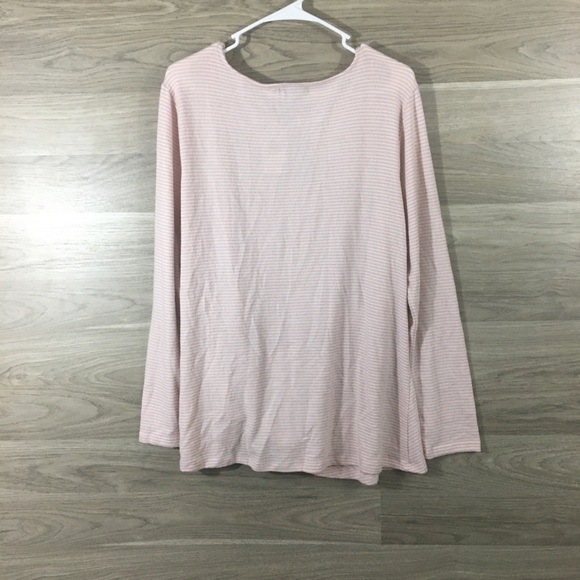 Max & Mia Soft Women’s Long Sleeve Striped Tee LG - Picture 4 of 4